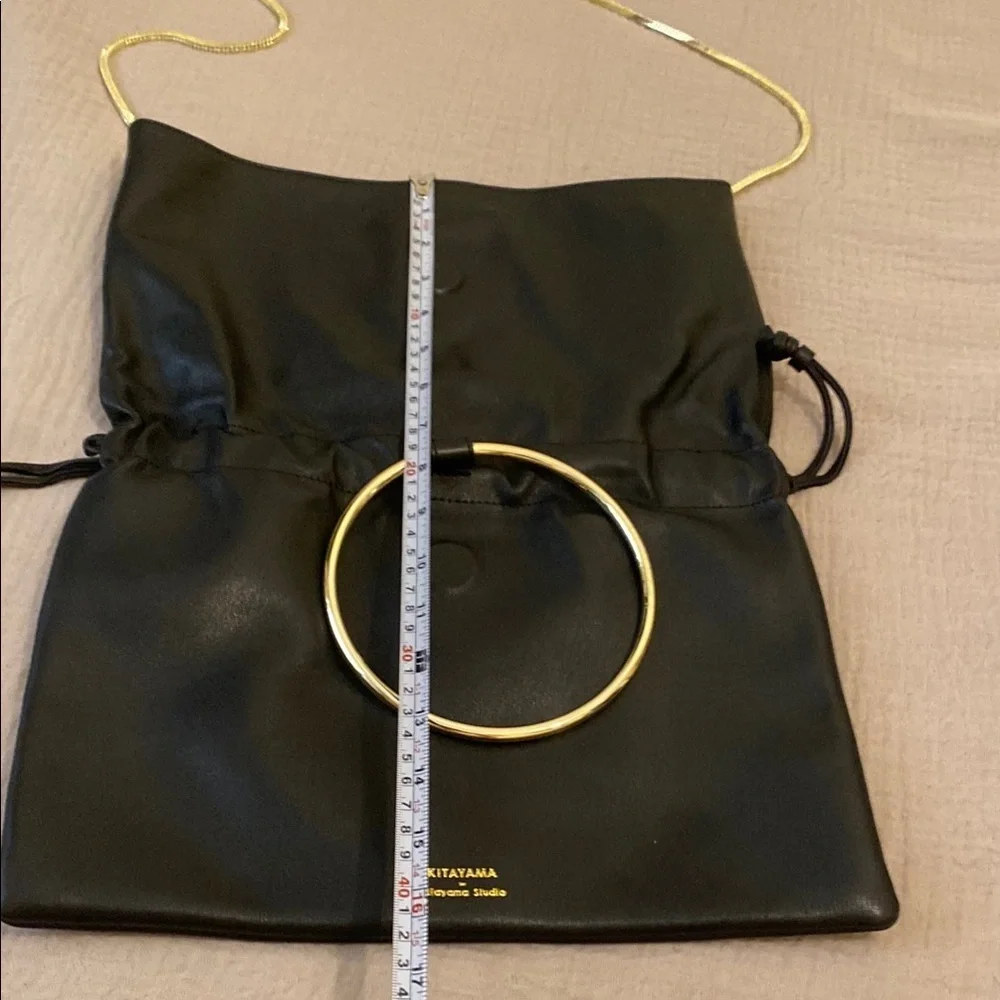 KITAYAMA BY KITAYAMA STUDIO Black Leather Crossbody Bag